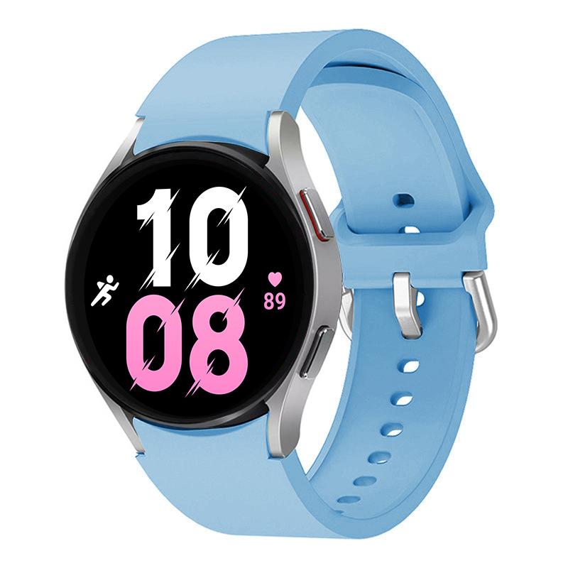 Pulseira Original Para Samsung Galaxy Watch 4/5/6 classic 47mm 43mm 44mm 40mm Sem Espaços Pulseira de Silicone Galaxy Watch 5 pro 45mm band
