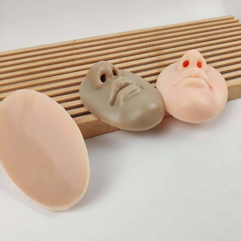 1PC 3D silicon fețe model tatuaje puncție practica simulare nas uman gură parte corpului afișare bijuterii piercing nas