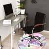 1PC Unicorn Flowers Non-Slip Floor Round carpet, Office, family, bedroom, Large Area Rug Indoor Rugs,  Durable Polyester-L0395