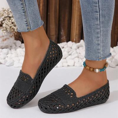 Summer Style Mesh Breathable Versatile Fashionable Comfortable Casual and Wear-resistant Women's Flat Toe Sandals