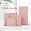 Waterproof PU Leather Makeup Bag with Automatic Snap Closure