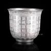 Tazza da tè grande in argento sterling 999 ceramica argento dorato degustazione singola tè tazza maestro Baifu
