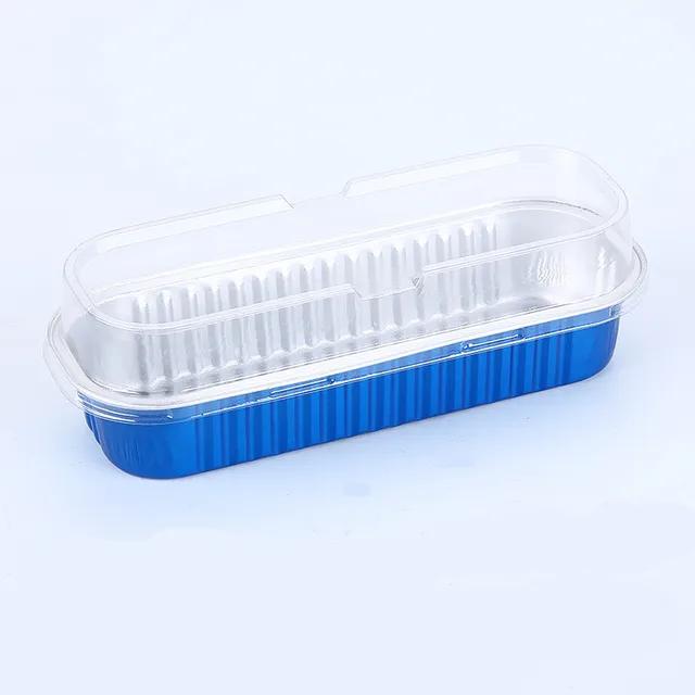 50 Pcs  Tin Foil Box Oven Air Fryer Tin Carton Food Barbecue and Baking Aluminum Foil Plate Household Cake Mold