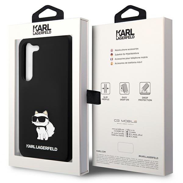 Karl Lagerfeld Klhcs24Msnchbck S24+ S926 Hardcase Czarny/Black Silicone Choupette