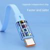 3 in1 Fast USB Cable 6A 100W Data Cable Retractable Portable Charging Line Micro USB Type C Charger Cable For Iphine / Samsung