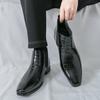 Fashion High-quality Men's Pointed Business Casual Short Boots Fashion Brand Men's Autumn New Style Comfortable Chelsea Leather Shoes