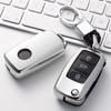 Volkswagen Folding TPU Key Case with Electroplated Soft Rubber Protective Shell for Lavida and Lamando Models
