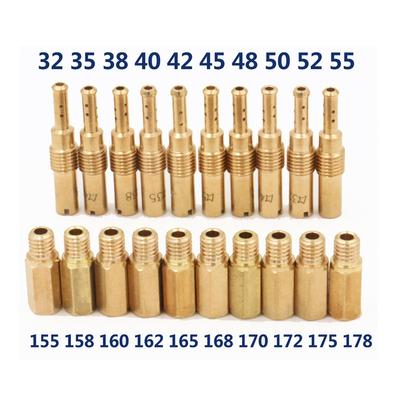 20 boquillas de inyector de carburador principal/piloto para Keihin PWK PE CVK-#32-#55 #155-#178, inyectores de carburador de motocicleta