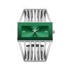 Yalalusi Women's Diamond Bracelet Wristwatch with Cage-style Strap