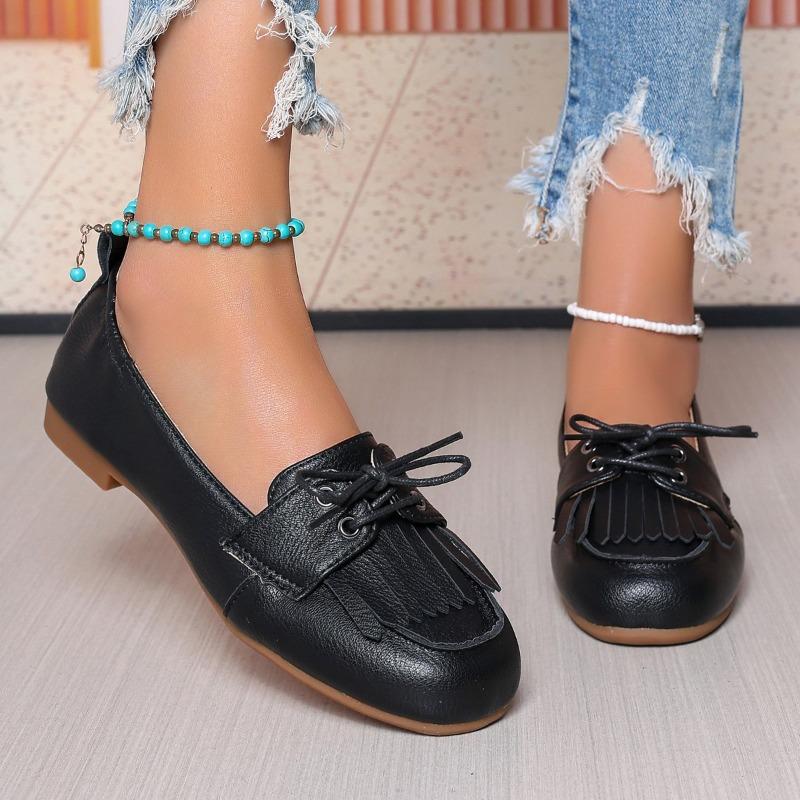 

Модные женские кроссовки Новые туфли-лоферы с круглым носком и плоской подошвой, с мелким вырезом, легкие кроссовки для ходьбы, женская повседневная обувь для офиса 36 чёрный