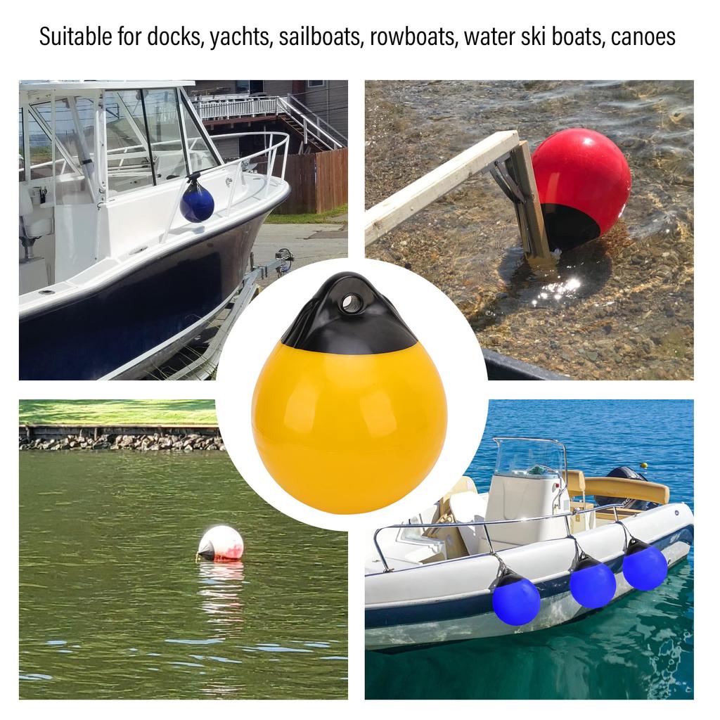 Boat Mooring Buoys Ball Anti Collision Waterproof Inflatable Boat Dock Bumper Buoy Ball Shield Guard for Yachts Fishing Boats