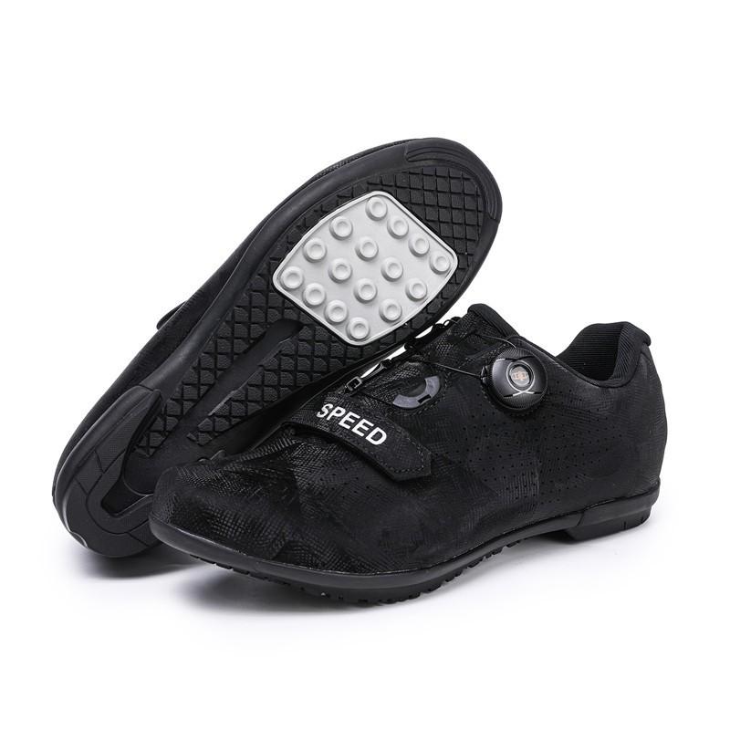 Unisex Cycling Shoes Road Mountain Bike Indoor Trainer Hard Sole Locking Clip-in Pedal Compatible