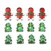 Hand-Painted Beaded Christmas Tree Gloves & Hats - DIY Jewelry Accessories