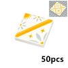 MOC Tile Smooth Printed 1x1 1x4 1x6 2x2 Assemble Particles 2431 3068 Flat Wood Grain Pattern Traffic Warning Bricks Accessories