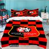 3PCS Stade Football Club Crest Bedding set,Ideal For1pc Duvet Cover And 2pcs Pillowcases Perfect for Christmas gift,Ideal for Bedroom, Dormitory