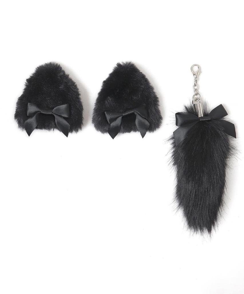 WEGO Cat Ear DIY Custom Favorite Cute Ita Cat Size Black Set, Decorations, Item, Bag, Gift, Women's, F,