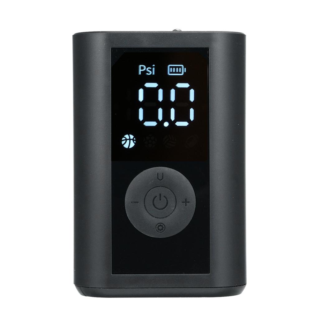 Electric Pump, 0-15PSI Portable Inflator with Auto Off and LCD Display, with Built in Needle, for Basket Volley Soccer Base