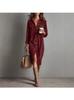 New Solid-Color Corduroy Long-Sleeve Collared Shirt and Loose-Fit Maxi Skirt