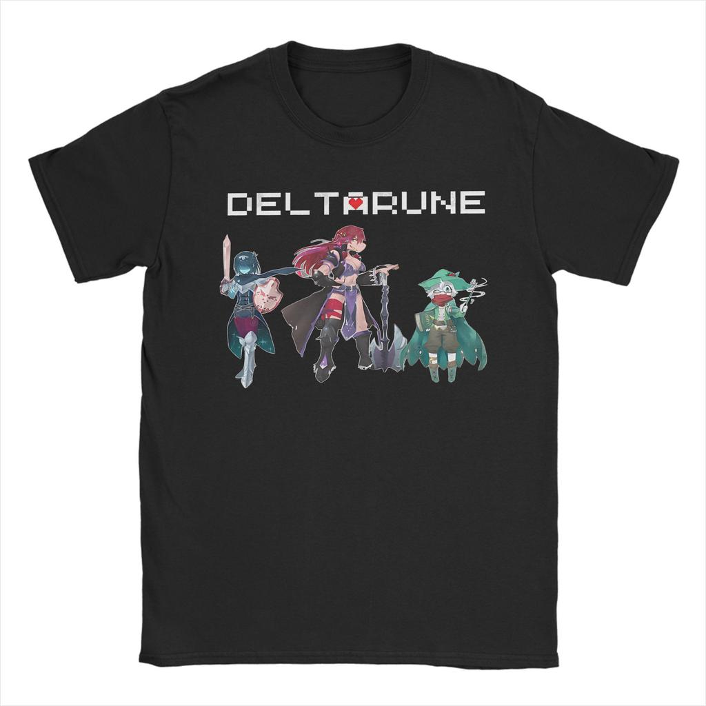 Deltarune Gamer Men's T Shirt Casual Tee Shirt Short Sleeve Round Neck T-Shirts Pure Cotton Original Clothing