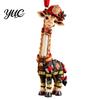 Acryl Hangende Sieraden Giraffe Kerst Geldhouder Ornament, Geldclip Decor voor Ruimtebesparende Kerstboomzak Auto, Schattige Beroepsfiguur, Decoraties