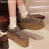 Platform Women Snow Boots Suede Flats Shoes Woman 2025 Trend Fashion Winter New Warm Cozy Dress Buckle Short Plush Boots Mujer