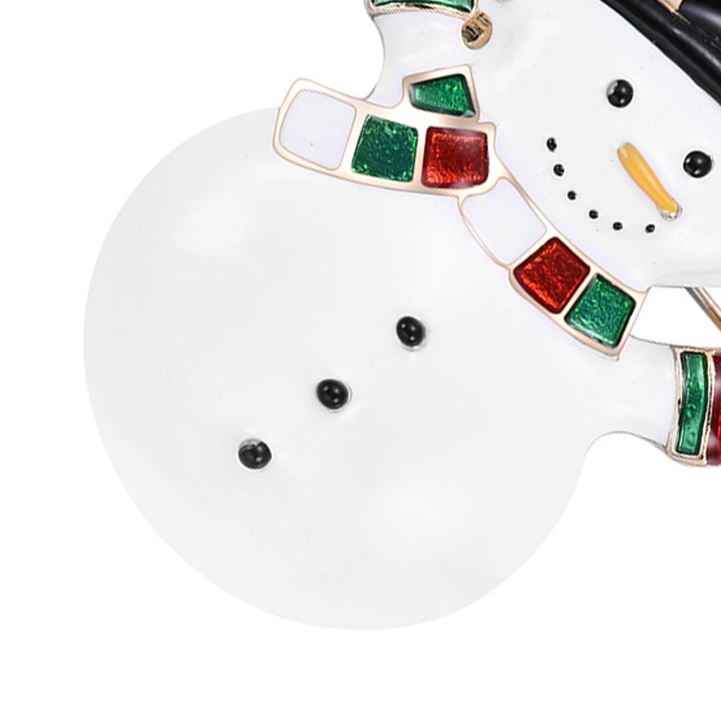 Women Girls Crystal Brooch Cartoon Christmas Series Breastpin Xmas Tree Brooch Cute Clothes Decor