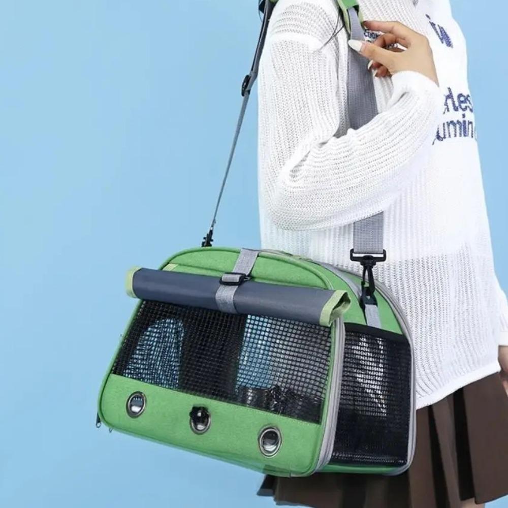 Breathable Portable Parrot Travel Bag with Tray Pet Handbag Parrot Carrier Bag Pet Supplies