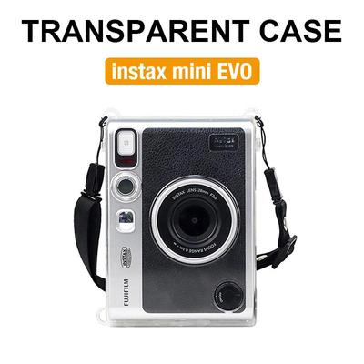 [Laboratorium Filmowe] Przezroczyste etui ochronne na aparat Instax Mini EVO ze smyczą CAA19