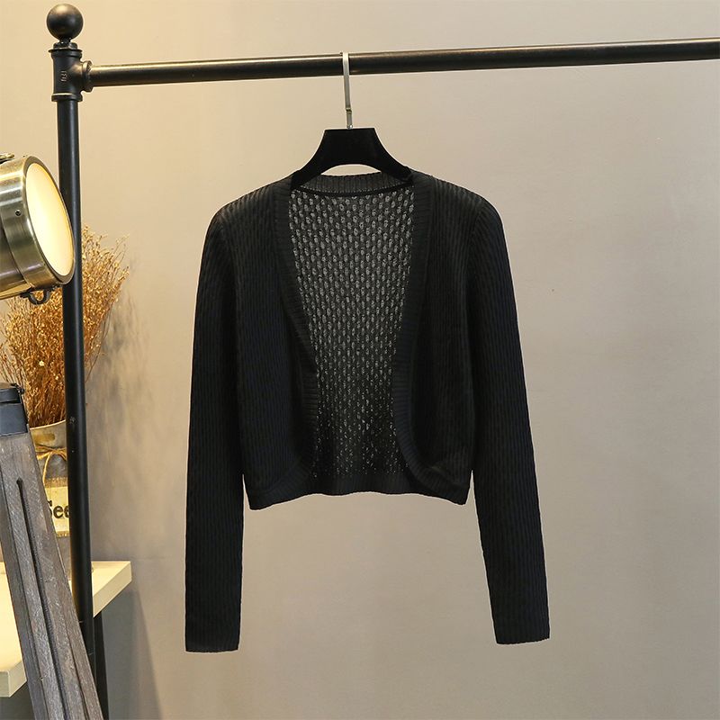 Ice Silk Thin Small Waistcoat Outer Skirt Knitted Cardigan