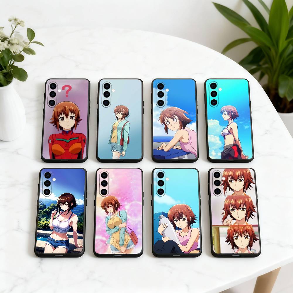 GrandBlue K-Kotegawa C-Chisa-KC Phone Case For Samsung Galaxy A73,A72,A71,A70,A53,A52,A51,Soft Silicone Black Cover