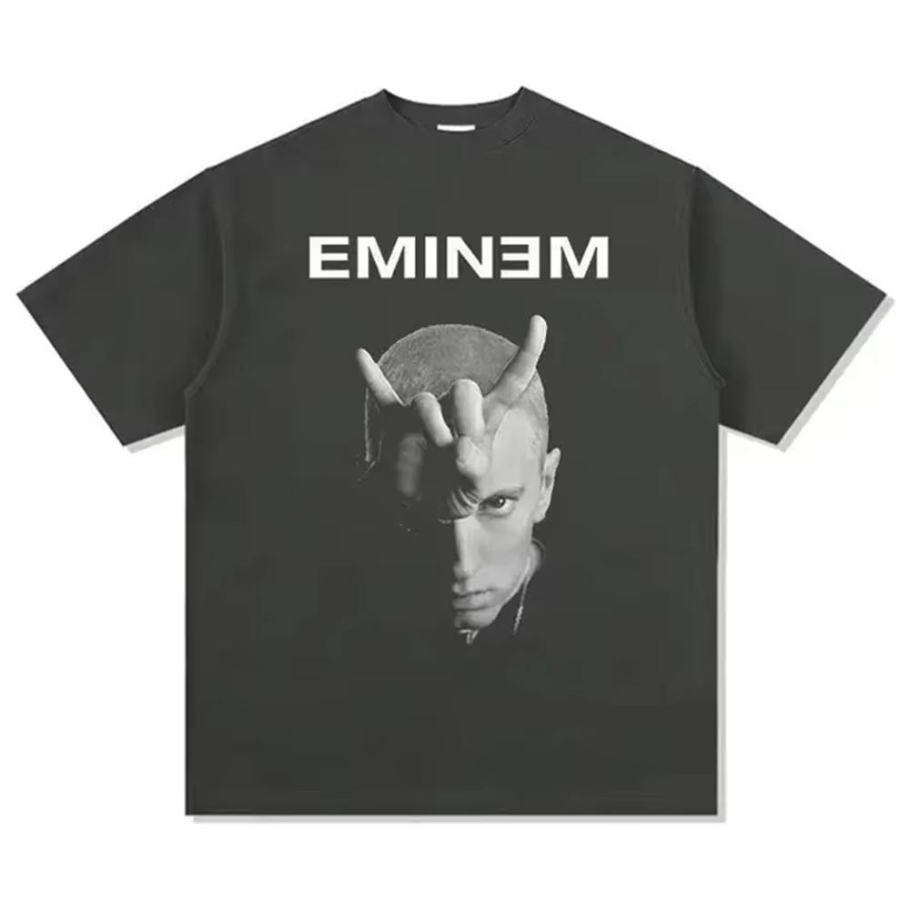2026 Rapper Eminem T Shirt Women Unisex Fashion Tshirts Hip Hop Tops Tees Rock Camisetas Boy Tees Summer New Unisex