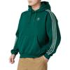 adidas Originals Listrado Design Quente Com Capuz Casual Pulôver Moletom Masculino Moletom Verde JP1070