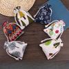 10Pcs/lot (10x14cm/13x18cm) Linen Printed Cotton Gift Bags Cute Creative Pattern Wedding Party Jewelry Gift Storage Bag Reusable