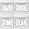 30x50cm English Alphabet A-Z Letter Print Pillowcase Custom Polyester Short PLush Line Sofa Room Home Decoration Cushion Cover