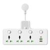 European Standard Compact Russian Power Strip with USB & Switch Extension Cord