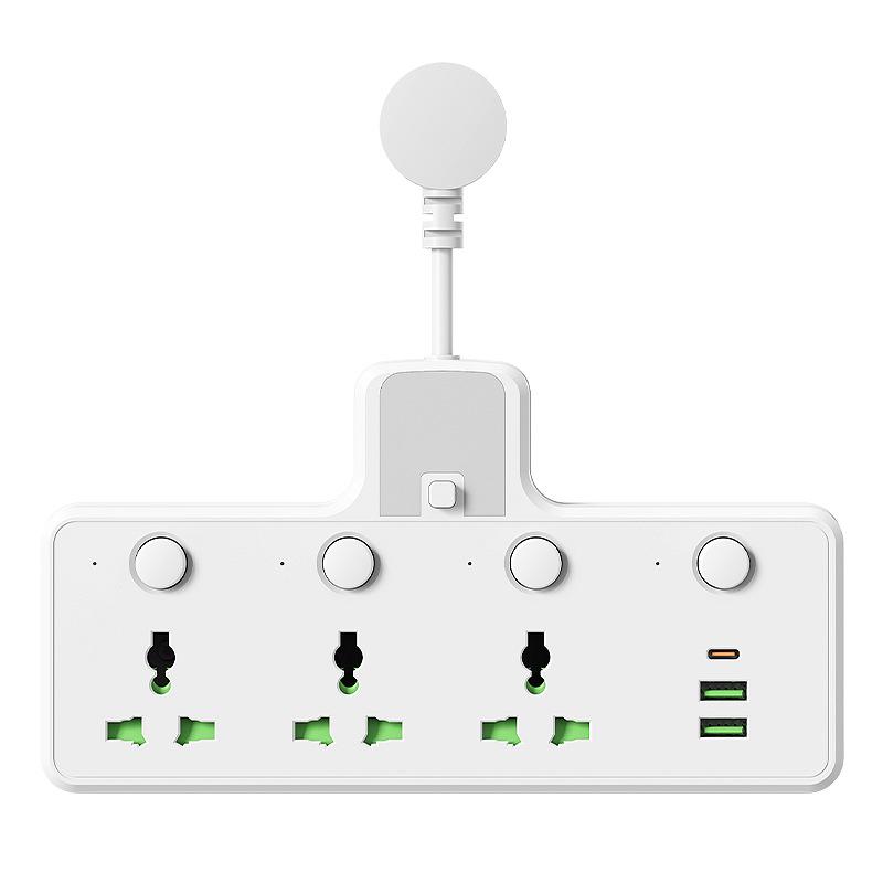European Standard Compact Russian Power Strip with USB & Switch Extension Cord