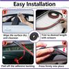 326A0004 Ribbed Bulkhead Seal Strip 3/5 in x 65 in, Self-Adhesive EPDM Ribbed Foam Rubber Weather Stripping for Tonneau Cover, Truck Bed Cover, RV,