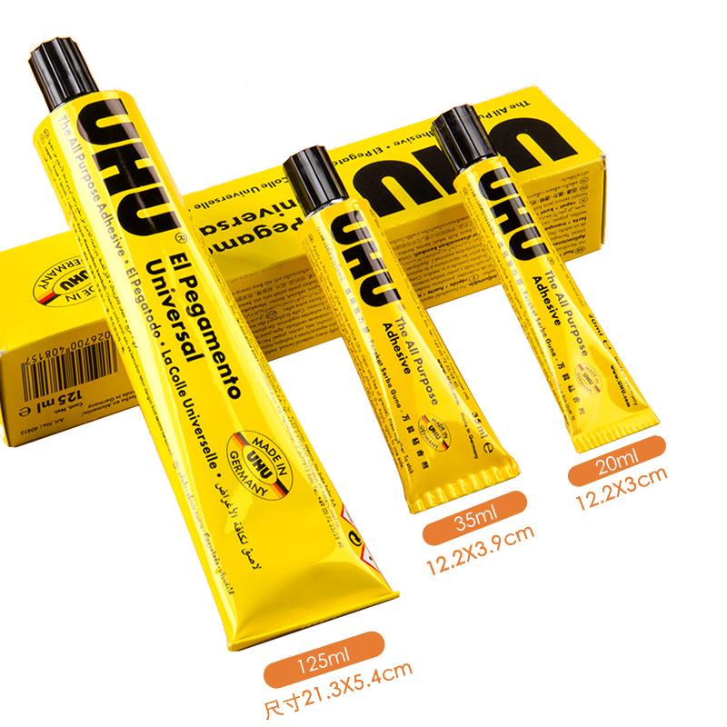 UHU Strong 35mm Transparent Universal Glue for Glass, Metal, DIY, Woodworking. 13# Glue 40759