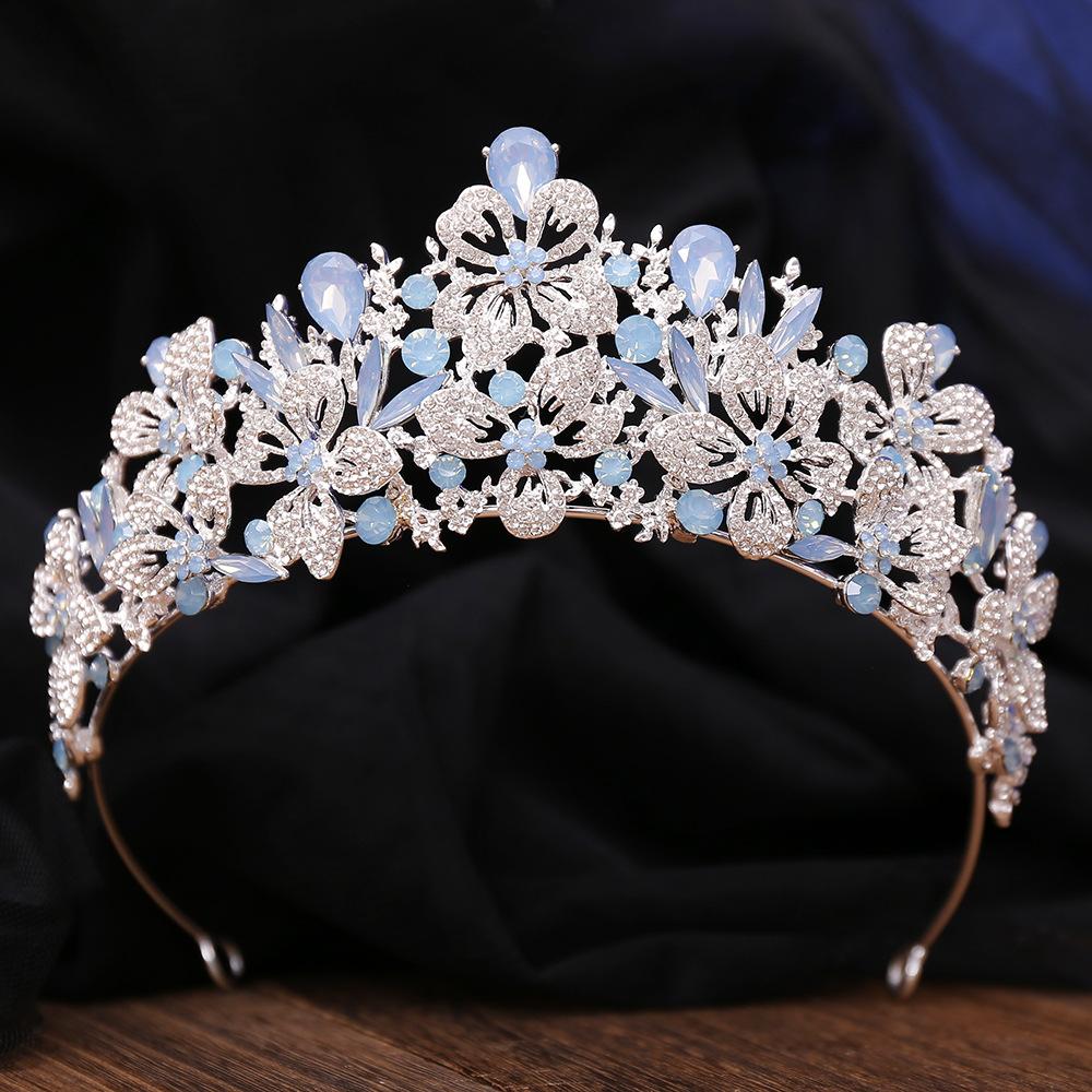 2026 Leaf Rhinestone Crown Headpiece Bridal High Atmospheric Wedding Dress Accessories Princess Hair Crown