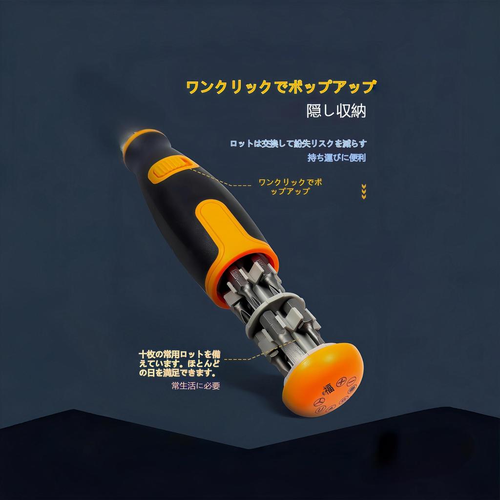 Abgtzln Ratchet Driver Tool Includes 10 Drill Bits and and 10 Features a Grip and Magnetic Screwdriver with Rotation for Angle 21-in-1 Multi-Function