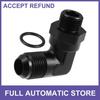 1Pcs Single Car Fuel Pump 90 Degree 10AN Flare To 8AN ORB Port Male Rail Adapter