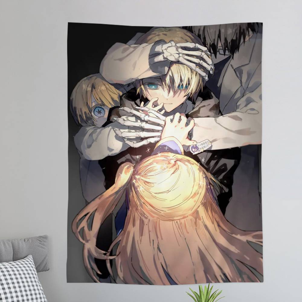 Anime OSHI NO KO Colorful Tapestry Wall Hanging Bohemian Wall Tapestries Mandala Wall Hanging Sheets