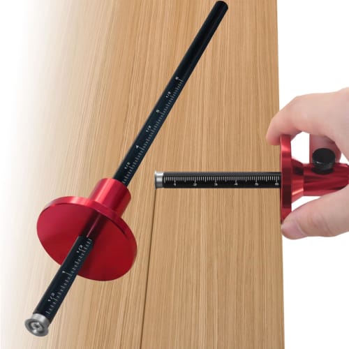 European Style Aluminum Alloy Wheel Marking Gauge Woodworking Scriber for Furniture Projects