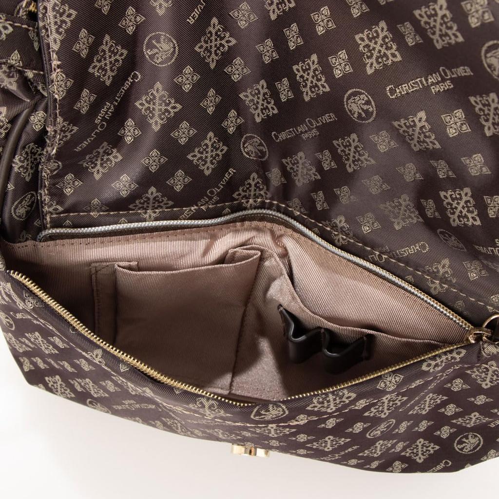 Christian Olivier Multifunctional Shoulder Bag 38-7806 (Chocolate)