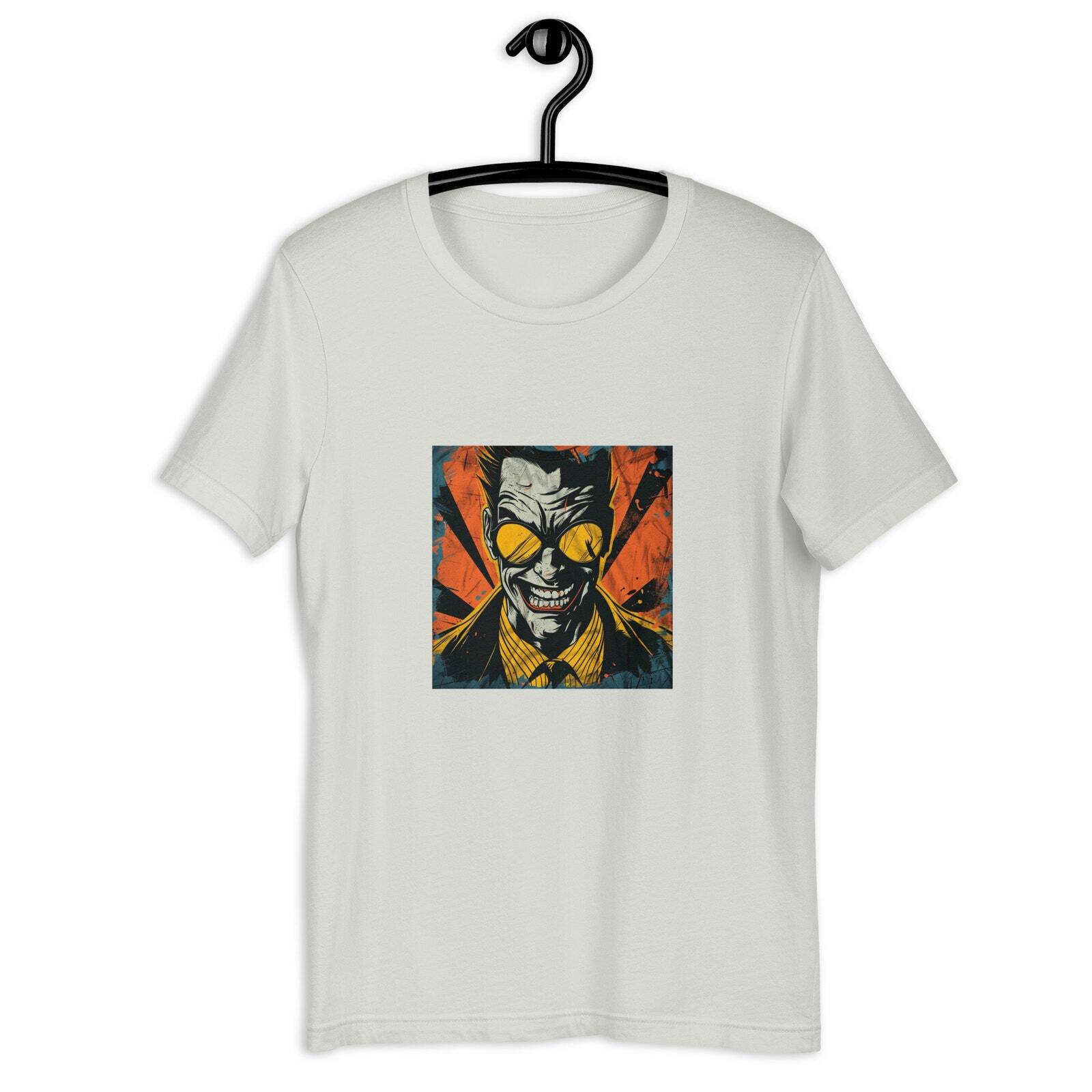 gotham joker tee, anime vintage, DC character, graphic anime t shirt S