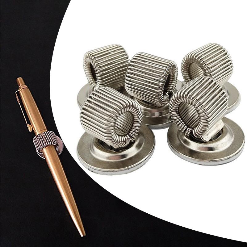 

5 шт., новые зажимы для держателей-петлей для ручек, клейкий держатель с пружинным держателем для карандашей, подходят для любого размера