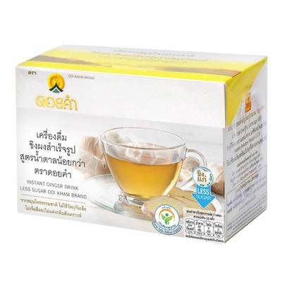 Doi Kham Instant Ginger Drink Less Sugar 9 G. X 12 Sachets (1 Box) / 9 G. X 36 Sachets (3 Boxes) / 9 G. X 72 Sachets (6 Boxes)