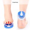 Blue Silicone U-shaped Heel Pad: Soft Shock-Absorbing Foot Protection