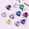 Heart Gem Crystal Rhinestone Pendant for DIY Earrings