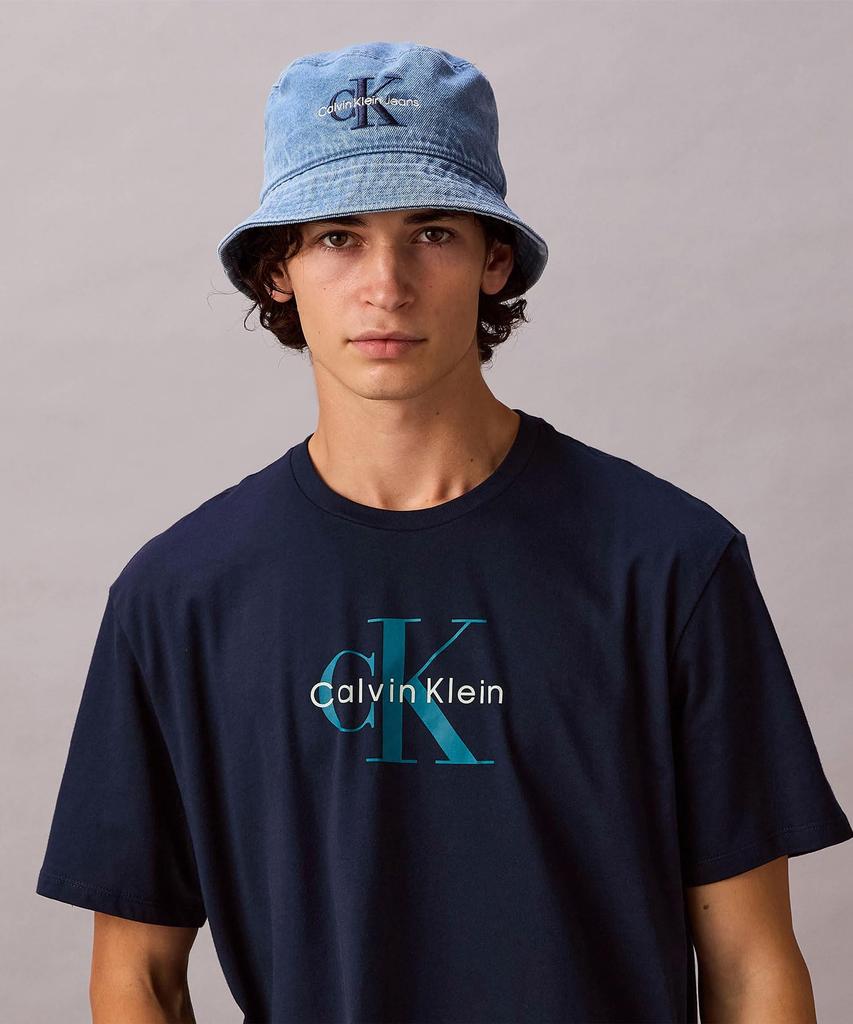 Monogram Print 4RB861G L DARKSAPPHIRECEF [Calvin Klein] Short-sleeve T-shirt